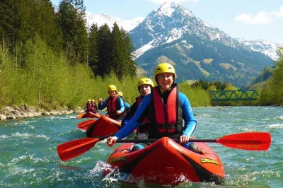 Descubre el río iller en allgäu con guía local. incluye traje de neopreno, casco y todo el equipo de seguridad. elige tu hora y reserva ya tu aventura en rafting.