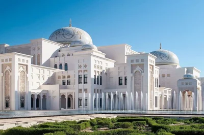 Step inside qasr al watan, abu dhabi’s presidential palace, to wander grand halls, admire 300,000-crystal chandeliers, and see the great hall dome—entry ticket included.