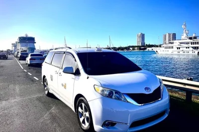 Private transfer from sju airport to san juan cruise port or vice versa with a careful local driver. includes bottled water, family-friendly service, and pickup.