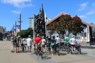 Ride wellington’s lively waterfront on a guided ebike tour, hear quirky local tales, and see parliament & te papa. includes bike, helmet, and friendly guide.