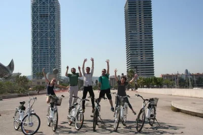Pedal through barcelona’s vibrant neighborhoods, from the gothic quarter to barceloneta beach, on a private bike tour with a local guide. includes bikes & helmet.