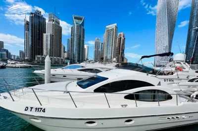 Set out from dubai marina on a private yacht cruise with a licensed crew, fresh towels, and ice-cold drinks. swim, sunbathe, and relax with all essentials included.