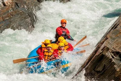 Raft the wild shotover river from queenstown, tackle rapids and the oxenbridge tunnel, with all gear, transfers, and expert local guides included.