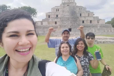 Visita edzná vicino a campeche con una guida locale, percorri antichi sentieri maya, osserva gli uccelli e gusta frutta fresca. include trasferimento e acqua in bottiglia.