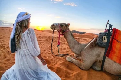 Experience a private 2-day sahara tour from fez to merzouga. camel trek, sleep in a luxury tent, and explore the erg chebbi dunes. all included.