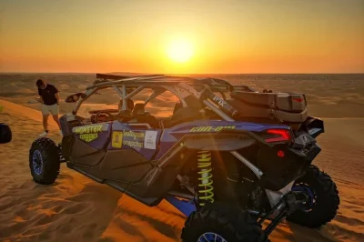 Ride a can-am dune buggy in dubai’s red desert, guided by locals. includes hotel pickup, sunset photos, and water. experience raw desert energy firsthand.