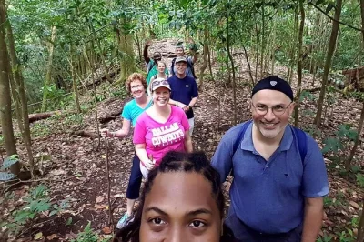 Walk st kitts rainforest with a local guide, hear stories of sugar plantations & carib history, enjoy local pastries & juice. includes pickup options.