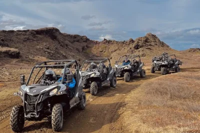 Explore lake myvatn’s volcanic wilds by utv buggy with a local guide. includes helmet, warm gear if needed, and sightseeing stops at lava fields and hidden spots.