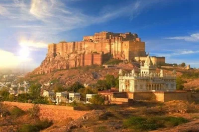 Experience jodhpur’s majestic forts, palaces, and a sunset camel ride in the thar desert. includes private guide, hotel pickup, and air-conditioned transport.