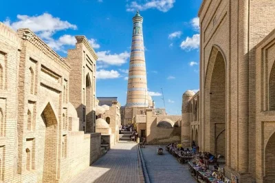 Explore khiva’s unesco old city on foot with a local guide, see ancient mosques & palaces, and catch daily life moments. includes all entry fees.