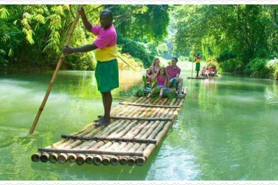 Drift down the martha brae river on a bamboo raft with a local captain, learn about jamaica’s lush nature, and enjoy private hotel pickup and drop-off.