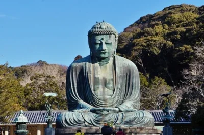 Scopri il grande buddha di kamakura, il giardino di bambù di hokokuji e il santuario tsurugaoka hachimangu in un tour privato da tokyo con guida e pick-up in hotel.