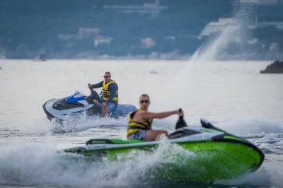 Explore dubrovnik’s coast by jet ski, with a local instructor, fuel included, and the freedom to visit beaches or elaphiti islands—no experience needed.