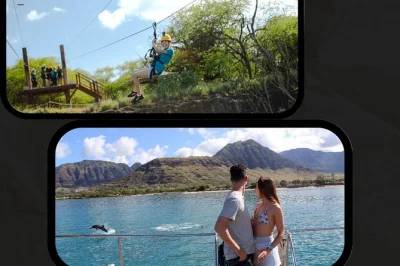 Experience oahu’s west coast with a zipline adventure at coral crater, dolphin watching, snorkeling cruise, and hawaiian buffet lunch. includes optional waikiki pickup.