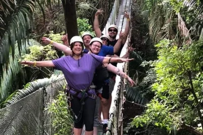 Experience roatan’s jungle zipline, meet sloths and monkeys up close, and enjoy private transportation. includes entry to sloth park and trained local guides.