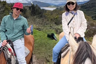 Ride horses in the andes near bogotá with a certified guide, see salitre and san rafael viewpoints, and enjoy a barbecue lunch. includes pickup and helmets.