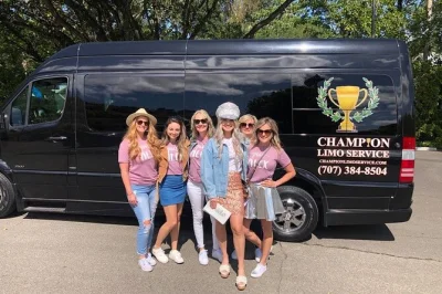 Feel the napa valley air, taste bold reds at castello di amorosa, picnic at v. sattui winery, and relax with private sprinter pickup—wine country your way.