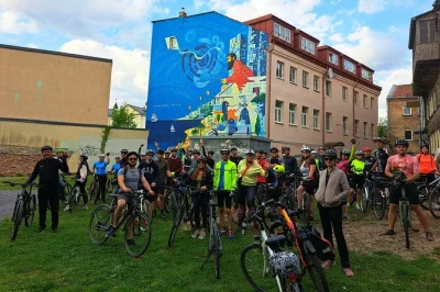 Explore vilnius by bike—discover street art, old markets, uzupis & soviet-era sites with a local guide. private tour for alternative city explorers.