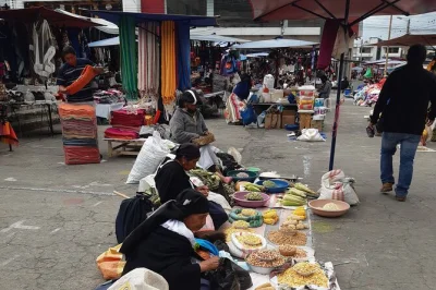 Vivi il mercato di otavalo, il lago san pablo e l’artigianato locale in un’escursione di un’intera giornata da quito. include degustazione di frutta, visite agli artigiani e guida esperta.