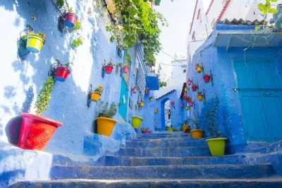 Scopri chefchaouen partendo da fez con trasferimento dall’hotel, passeggia nella medina blu, visita la cascata di ras el-maa e rilassati in piazza principale.