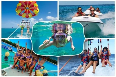 Book a punta cana speedboat and parasailing tour. enjoy snorkeling, drinks, and a party cruise at bavaro beach. hotel transfers included.