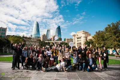 Explore baku’s old city, maiden tower, shirvanshahs palace, and flame towers on a guided walking tour. entry fees and english-speaking guide included.