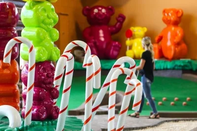 Step into a candy-themed world at crave golf club in pigeon forge. play rooftop mini golf, explore wild decor, and grab sweets after your round. includes all fees.