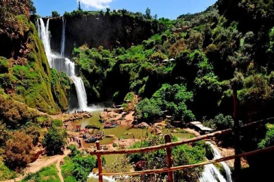 Full-day ouzoud waterfalls tour from marrakech. hotel pickup, local guide, boat ride, and time to explore the falls and berber villages. book now.