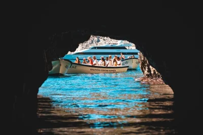Feel the rush from split to the blue cave, swim at stiniva beach, sip drinks on budikovac island, and explore hvar town. includes skipper, entry tickets, and gear.