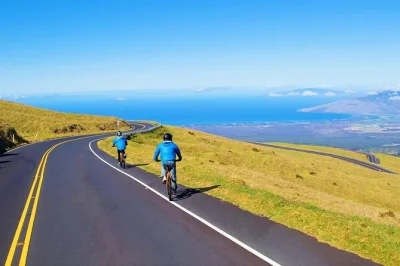 Erlebe den adrenalinkick auf 15 meilen abfahrt vom haleakala bis haiku – mit hochwertigem mountainbike, ausrüstung und shuttle. start außerhalb des parks, kein hotel-transfer.