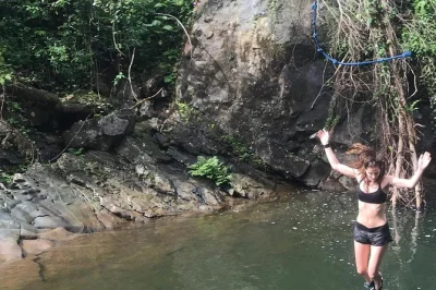 Feel the rush of el yunque’s rivers, natural waterslides, and pools on a full-day rainforest tour from san juan. includes transport, guide, and swim stops.
