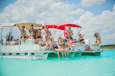 Feel the ancient spirit at chacchoben ruins, float bacalar’s blue lagoon by boat, and share tacos with locals. includes transport, snacks, drinks, and lunch.