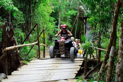 Erlebe den adrenalinkick in puerto morelos mit atv-touren, ziplines, reitausflügen und schwimmen im cenote. inklusive hoteltransfer und snack – jetzt abenteuer buchen.