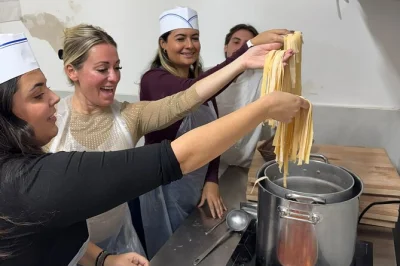 Step into a real neapolitan kitchen in naples, make pasta and tiramisu from scratch with a local chef, and share stories over a homemade meal. includes all recipes and lunch.