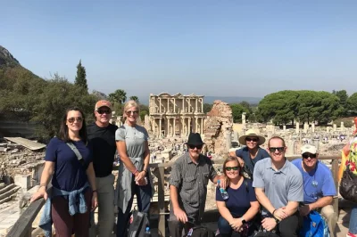 Step into ancient ephesus from istanbul with flights, lunch, and local guide. see the house of virgin mary, temple of artemis, and explore turkish handicrafts.