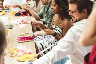 Step into a barcelona espadrilles workshop, craft your own pair with local artisans, sip cava, and leave with a handmade souvenir. includes snacks & all materials.