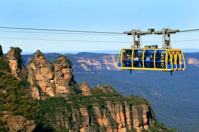 Blue mountains depuis sydney : journée privée avec visite d’un parc animalier, points de vue emblématiques et croisière fluviale jusqu’à l’opéra. prise en charge à l’hôtel incluse.