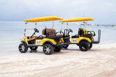 Feel the breeze as you explore san pedro by golf cart, with free hotel or airport pickup, flexible drop-off, and premium carts for your island days.