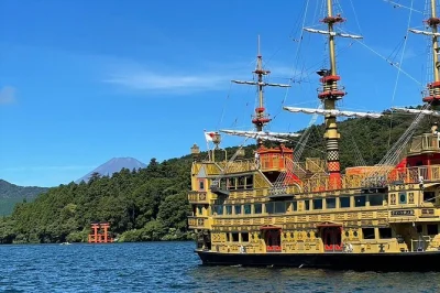 Siente el aire fresco en la 5ª estación del monte fuji, recorre los senderos volcánicos de hakone y navega por el lago ashi en un tour privado con recogida en hotel y conductor de habla inglesa.