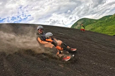 Feel the rush volcano boarding at cerro negro near león, nicaragua. private tour with all gear, bilingual guide, and pickup. hydration and safety included.