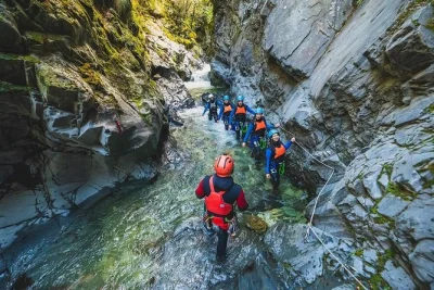 Feel the rush in queenstown’s canyons—zipline, abseil waterfalls, plunge into pools. includes all gear, 2 expert guides, and hot showers after your adventure.