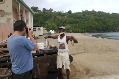 Start your st lucia food and rum tour with cocoa tea, taste 22 local rums, sample street snacks, and meet farmers. includes pickup, lunch, and a friendly guide.