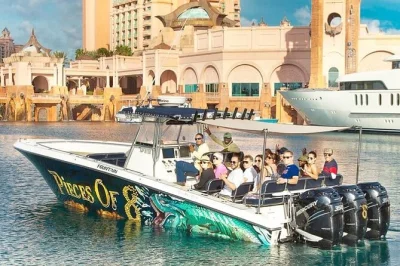 Vive las exumas: nada con cerdos, conoce tiburones nodriza, haz snorkel sobre un avión hundido y disfruta un almuerzo bahameño. incluye bebidas, toallas y recogida con guía local.