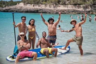 Swim, paddleboard & snorkel at mondragó, s'amarador and trencada beaches in southern mallorca. small group tour with gear, flexible stops & local guide included.