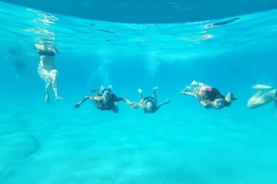 Descubre el mundo submarino de lindos en un paseo en semi-submarino, observa la vida marina a través de grandes ventanales y nada en la bahía de navarone con guía local y bebida incluida.