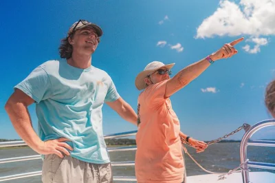 Feel the breeze on a hilton head dolphin tour, spot local wildlife from broad creek to calibogue sound, see harbour town lighthouse, and enjoy a smooth boat ride with a captain.