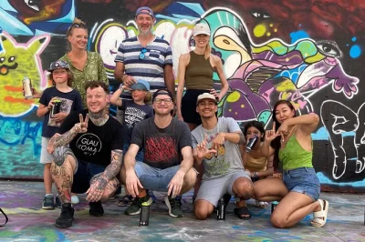 Paint your own mural in barcelona’s top street art park with a local artist. includes all spray materials, a guided mural tour, and private hands-on workshop.