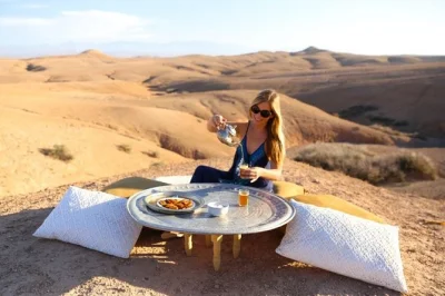 Start your marrakech day trip with atlas mountains trekking, berber village lunch, and a camel ride in agafay desert. includes pickup, guide, and tea with locals.