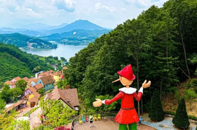 Stroll tree-lined paths on nami island, wander whimsical petite france and the italian village, with entry tickets and transport from seoul included for a relaxed day out.