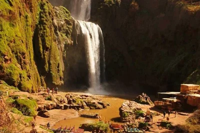 Experience a day trip to ouzoud waterfalls from marrakech. walk among olive trees, enjoy berber tagine by the falls, and relax with a local guide.